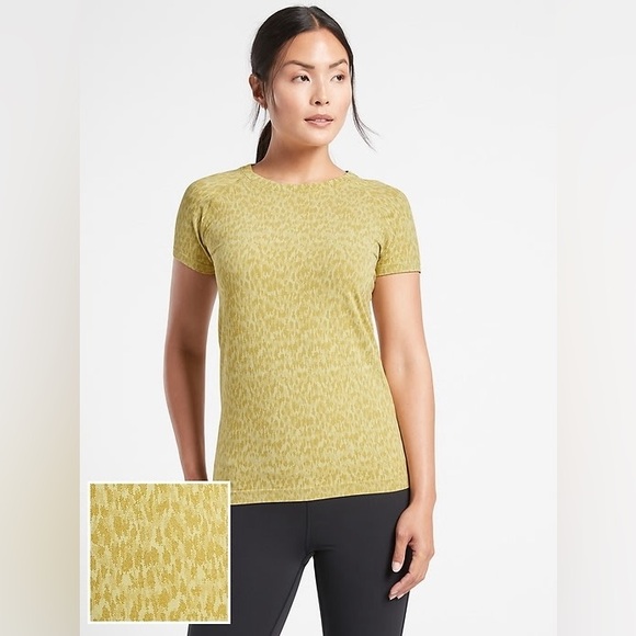 Athleta Tops - Athleta Yellow Patterned Women's Top